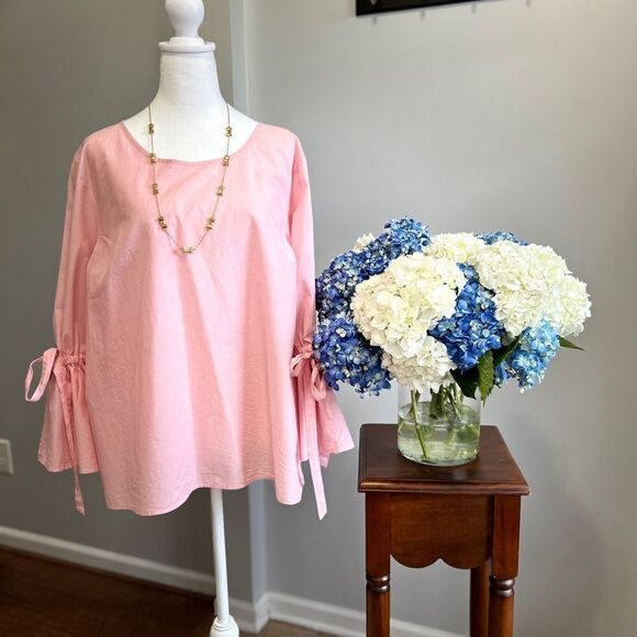 J.Crew Bell-Sleeve Top - Picture 1 of 8